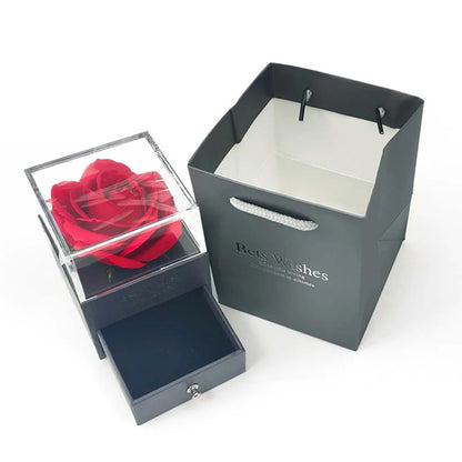 Artificial flower gift box